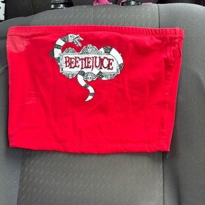 Red Beetlejuice Tube Top